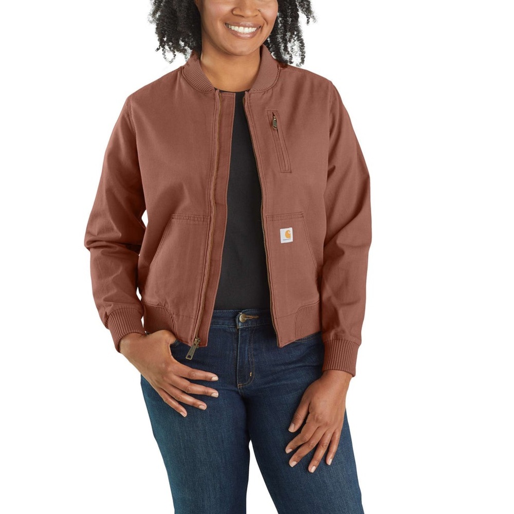 Carhartt | Rugged Flex Relaxed Fit | Canvas Jacket | Bomber |‎ Nutmeg | Medium